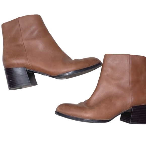 Sam Edelman brown block heel booties size 8 - Picture 1 of 10